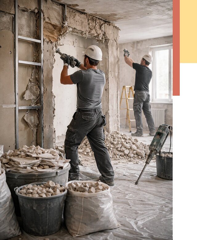 Демонтажные работы в Краснодаре от 2786 руб. — услуги и цена под ключ | ОТДЕЛОЧНИК-Ксд