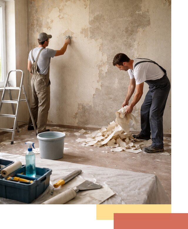 Снятие старых обоев в Краснодаре быстро и качественно