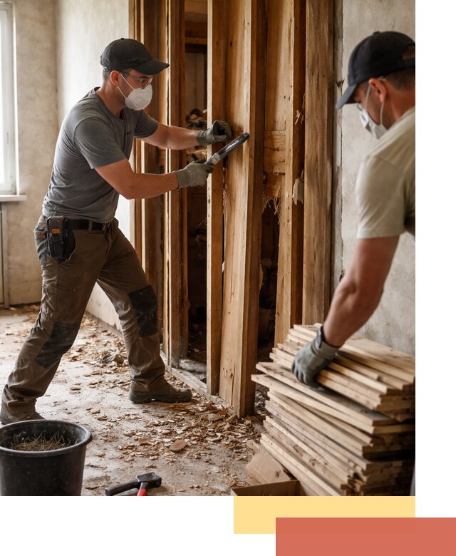 Демонтаж деревянных перегородок в Краснодаре быстро и аккуратно