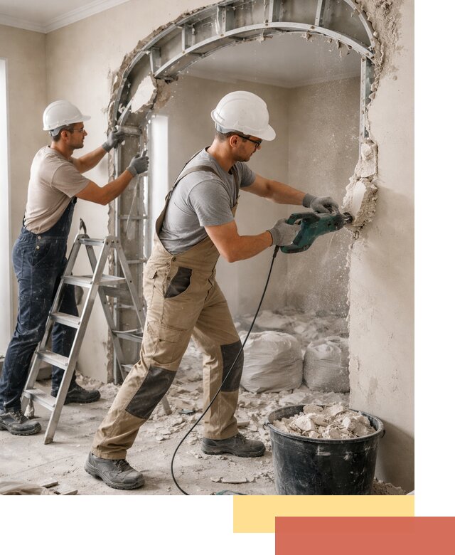 Демонтаж гипсокартонной арки в Краснодаре быстро и аккуратно