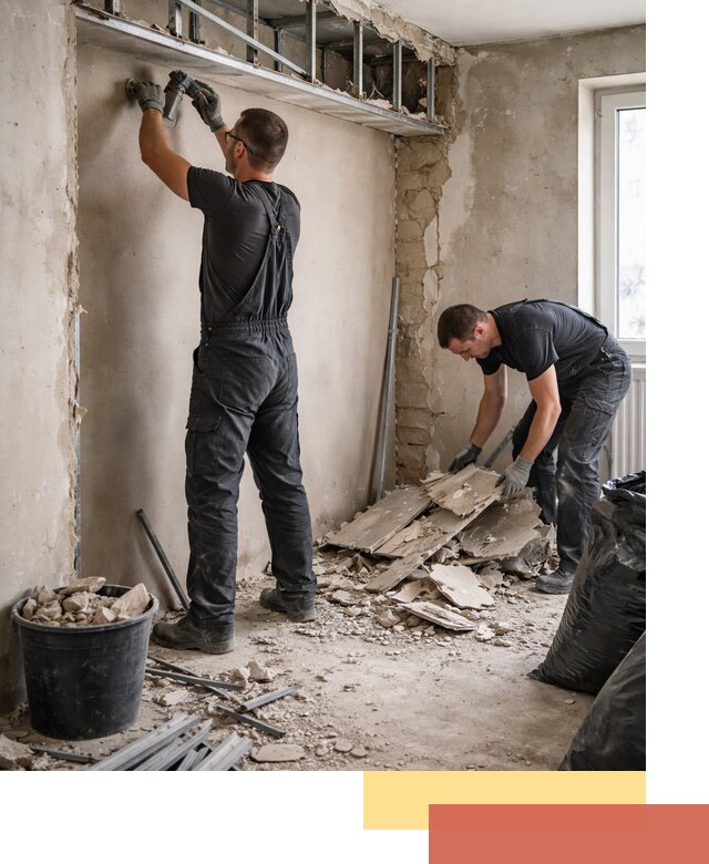 Демонтаж короба из гипсокартона в Краснодаре быстро и аккуратно