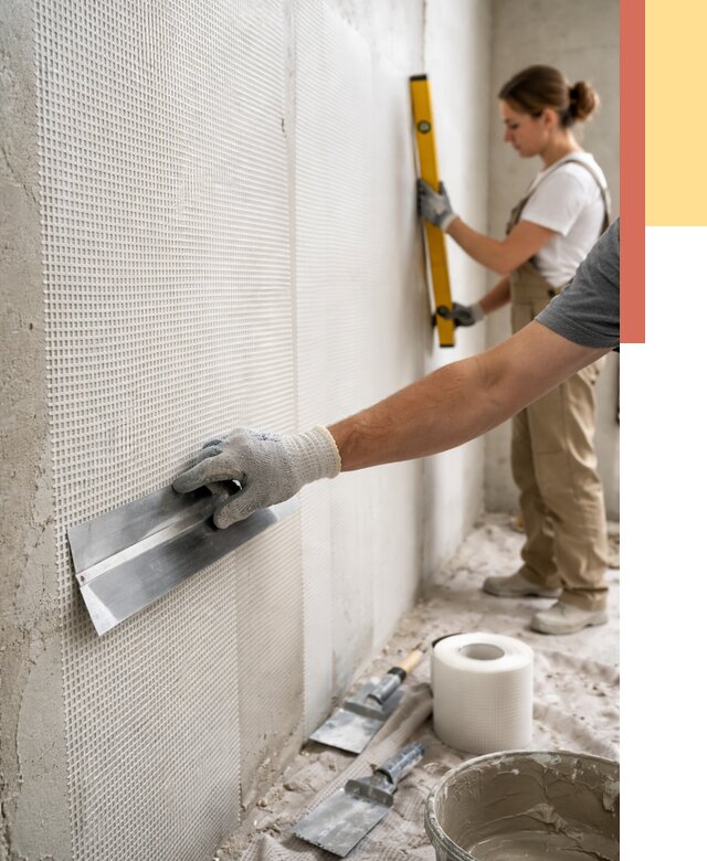 Армирование стен стеклосеткой в Краснодаре от 3302 руб. под ключ | ОТДЕЛОЧНИК-Ксд