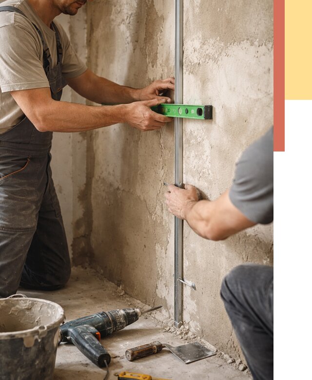 Установка штукатурных маяков в Краснодаре от 7223 руб. — быстро и недорого | ОТДЕЛОЧНИК-Ксд