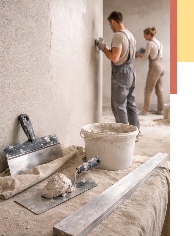 Штукатурка стен гипсовая в Краснодаре от 4644 руб/м2 — быстро и недорого | ОТДЕЛОЧНИК-Ксд