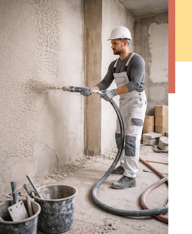 Машинная штукатурка стен в Краснодаре под ключ от 6707 руб./м2 | ОТДЕЛОЧНИК-Ксд