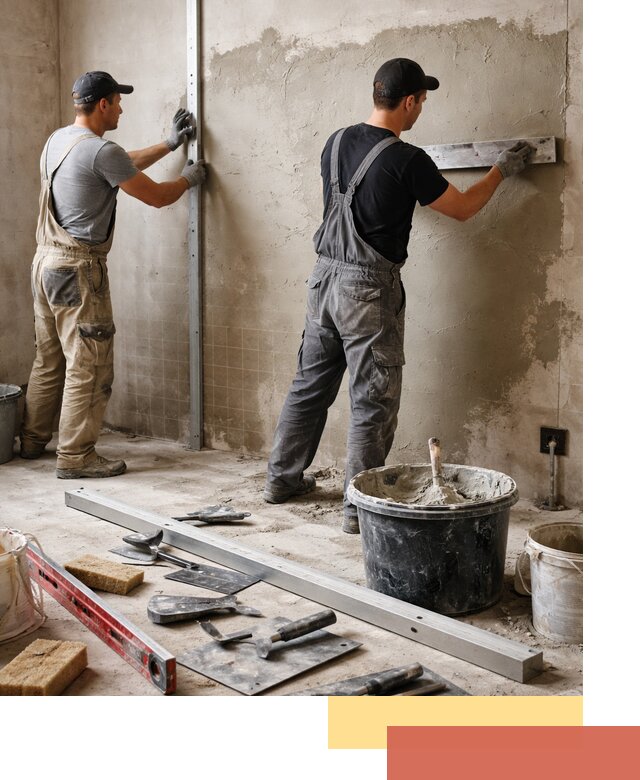 Профессиональная штукатурка стен под плитку в Краснодаре