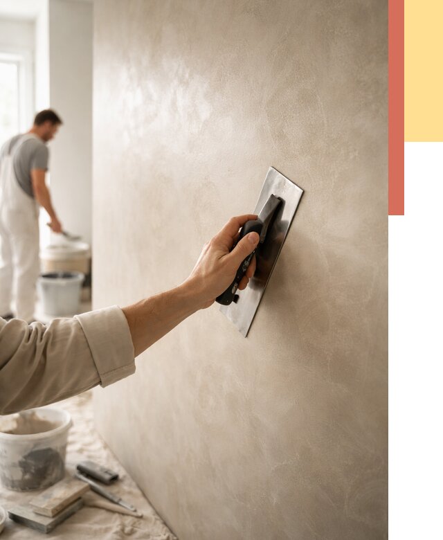 Венецианская штукатурка в Краснодаре от 3612 руб/м² — нанесение стен под ключ | ОТДЕЛОЧНИК-Ксд