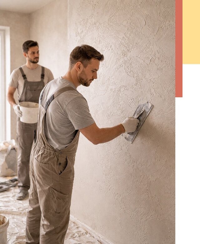 Фактурная штукатурка стен в Краснодаре от 4334 руб./м² — заказать под ключ | ОТДЕЛОЧНИК-Ксд