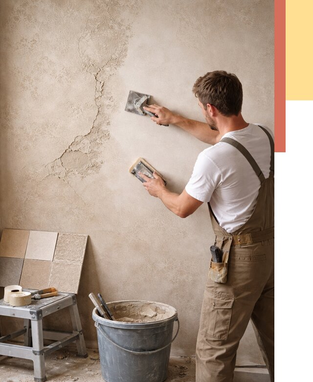 Ремонт декоративной штукатурки в Краснодаре от 4644 руб. под ключ | ОТДЕЛОЧНИК-Ксд