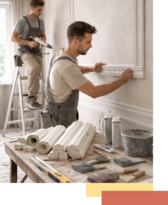 Монтаж лепнины на стены в Краснодаре профессионально и качественно