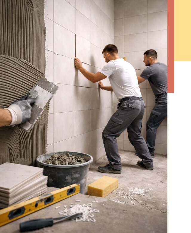 Укладка плитки на стены в Краснодаре от 877 руб. — качественно и недорого | ОТДЕЛОЧНИК-Ксд