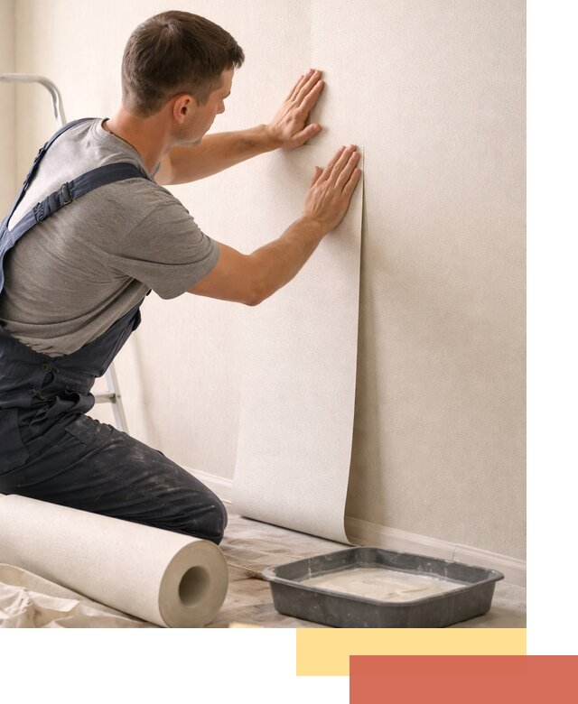 Поклейка флизелиновых обоев в Краснодаре качественно и быстро