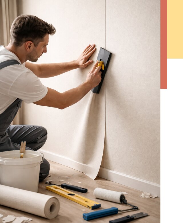 Поклейка виниловых обоев в Краснодаре от 4644 руб. | Быстро и недорого — ОТДЕЛОЧНИК-Ксд