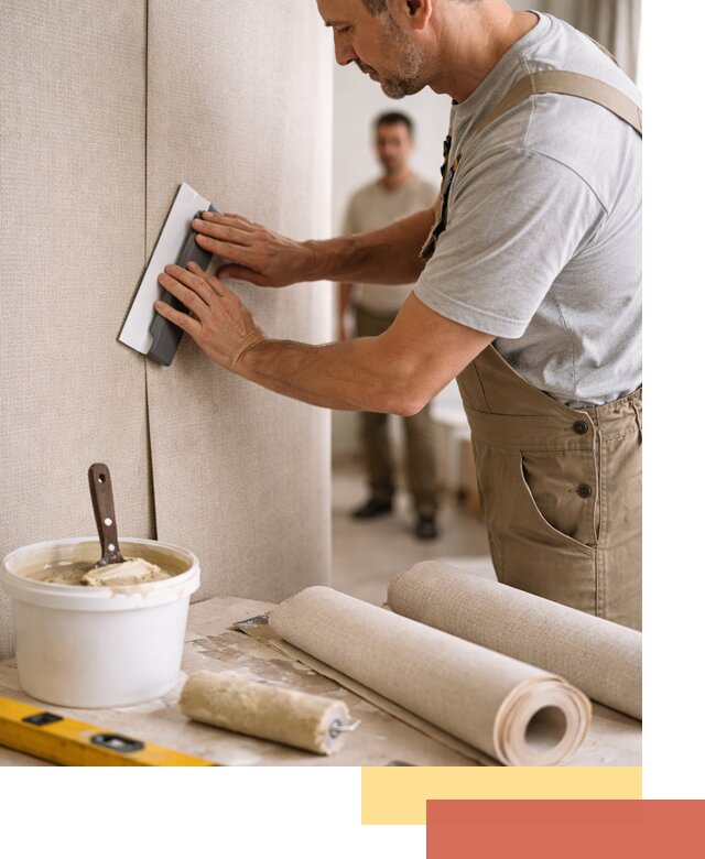 Поклейка текстильных обоев в Краснодаре профессионально и аккуратно