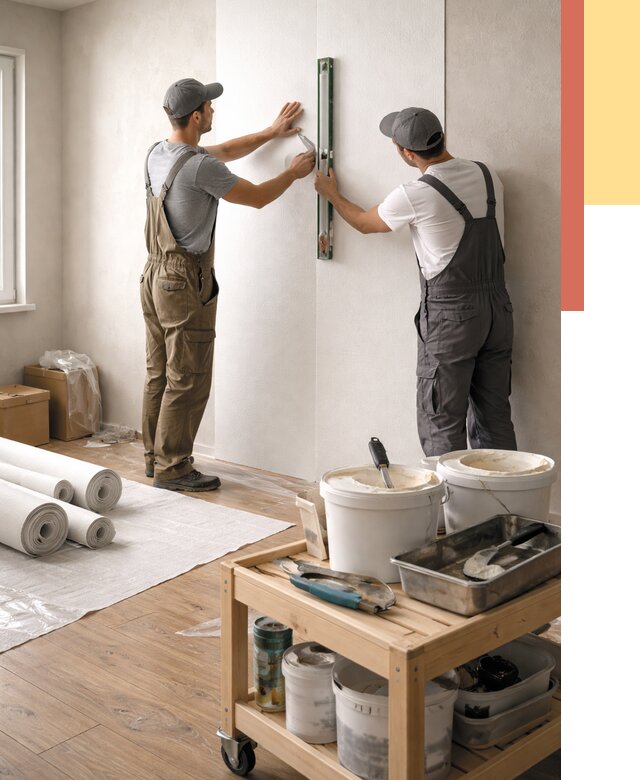 Поклейка стеклообоев в Краснодаре от 6707 руб. за м2 — быстро и недорого | ОТДЕЛОЧНИК-Ксд