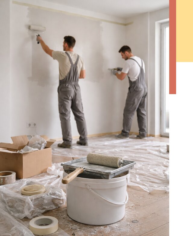 Покраска стен в квартире в Краснодаре от 2580 руб/м2 — быстро и недорого | ОТДЕЛОЧНИК-Ксд