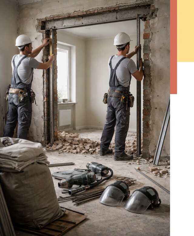 Расширение дверного проема в Краснодаре от 12899 руб. под ключ | ОТДЕЛОЧНИК-Ксд