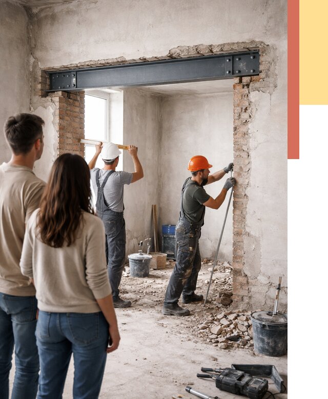 Усиление проема в стене в Краснодаре от 9803 руб. — усиление дверного проема металлоконструкцией | ОТДЕЛОЧНИК-Ксд