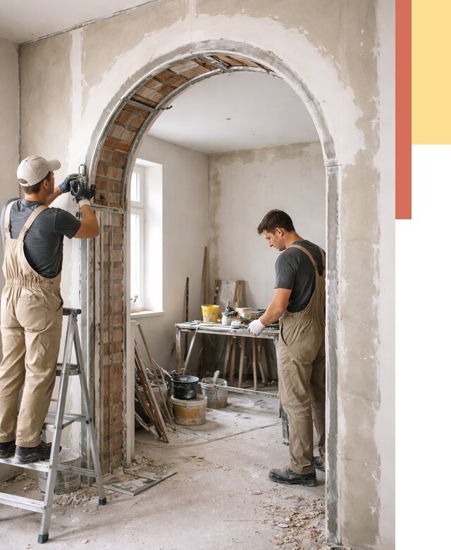 Устройство арочного проема в Краснодаре от 9803 руб. под ключ — быстро и недорого | ОТДЕЛОЧНИК-Ксд