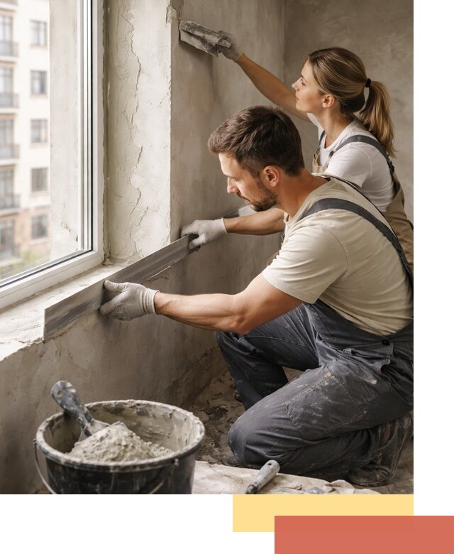 Штукатурка откосов дверей и окон профессионально в Краснодаре