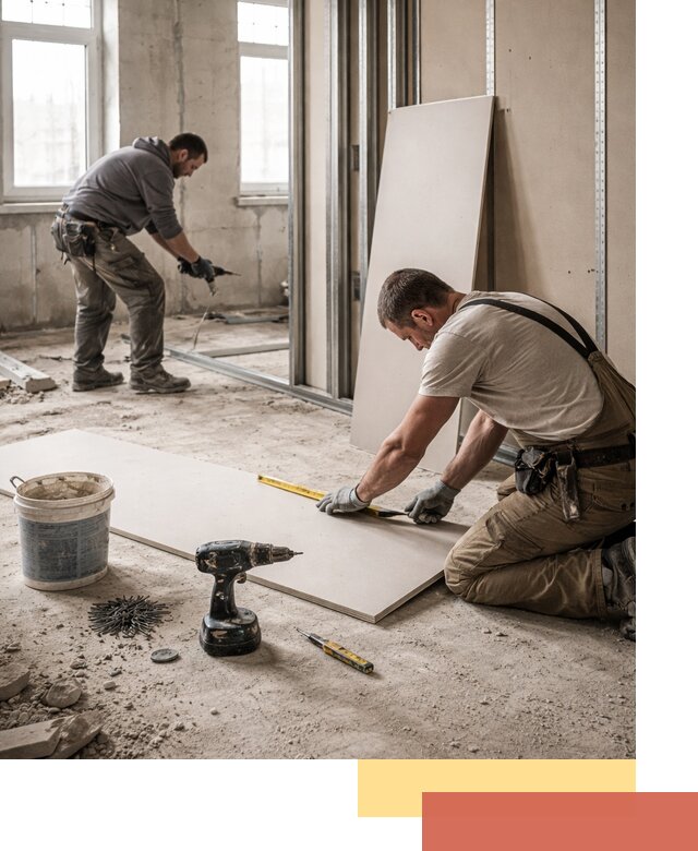 Кладка перегородок из ПГП под ключ в Краснодаре