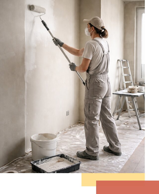 Покраска перегородок из гипсокартона в Краснодаре качественно и недорого