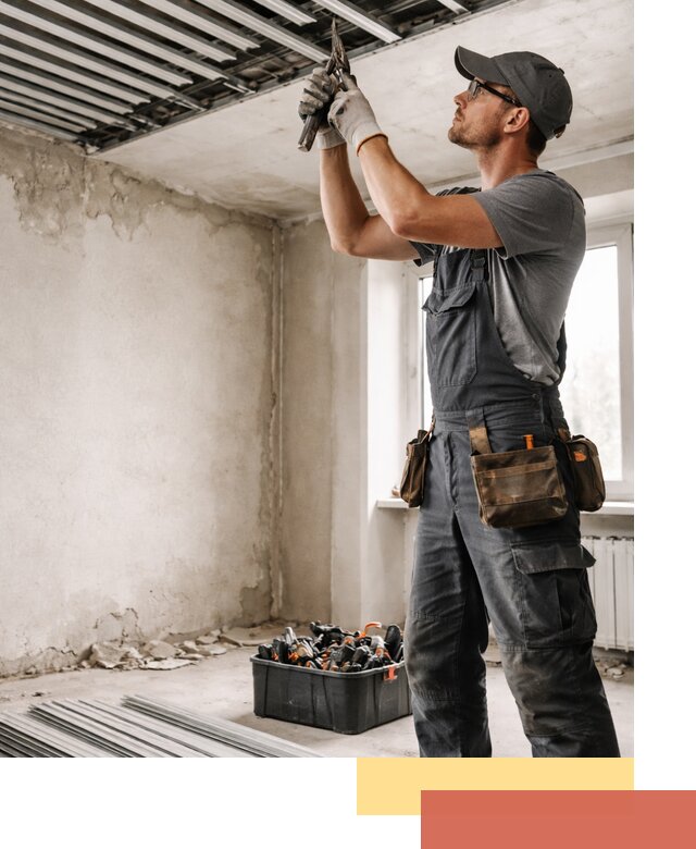 Демонтаж реечного потолка в Краснодаре быстро и аккуратно