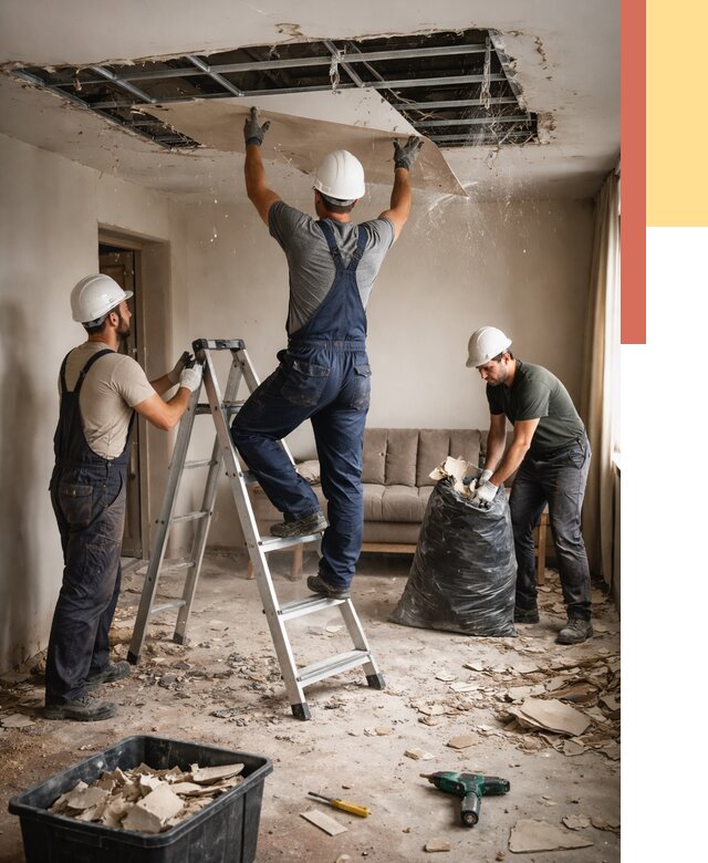 Демонтаж гипсокартонного потолка в Краснодаре от 433 руб. за м2 — ОТДЕЛОЧНИК-Ксд