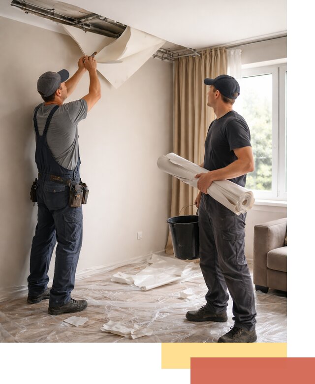 Демонтаж натяжного потолка в Краснодаре быстро и аккуратно