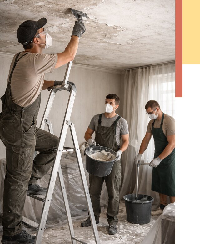 Удаление побелки с потолка в Краснодаре от 2580 руб. быстро и недорого | ОТДЕЛОЧНИК-Ксд