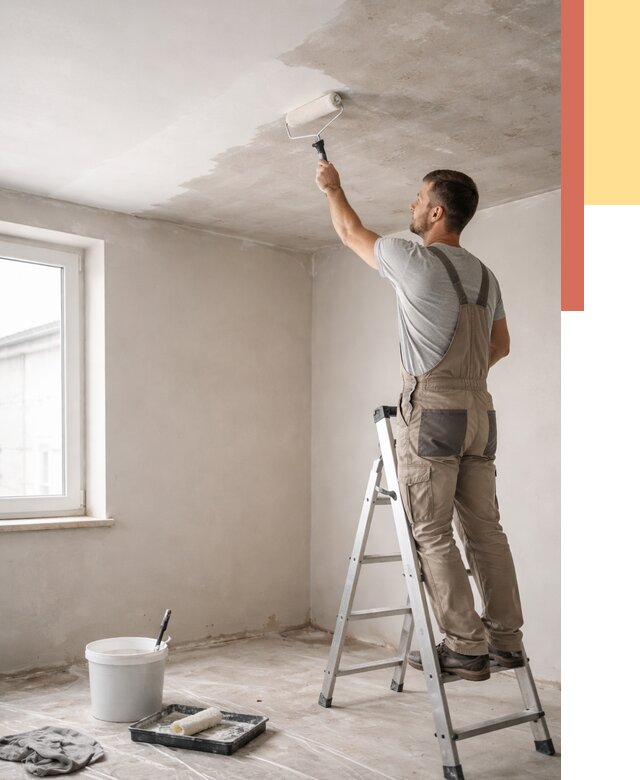 Грунтовка потолка в Краснодаре от 2580 руб. — быстро и недорого | ОТДЕЛОЧНИК-Ксд