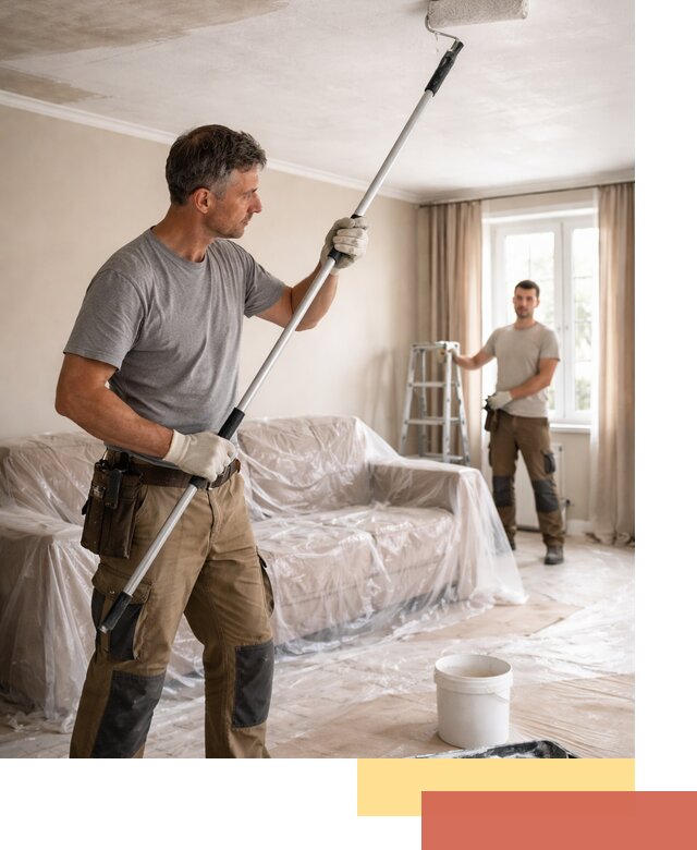 Грунтовка потолка в Краснодаре — подготовка под покраску и отделку