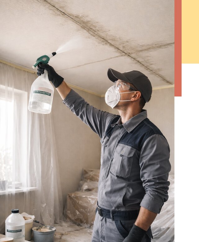 Антисептическая обработка потолка в Краснодаре от 2580 руб. | ОТДЕЛОЧНИК-Ксд