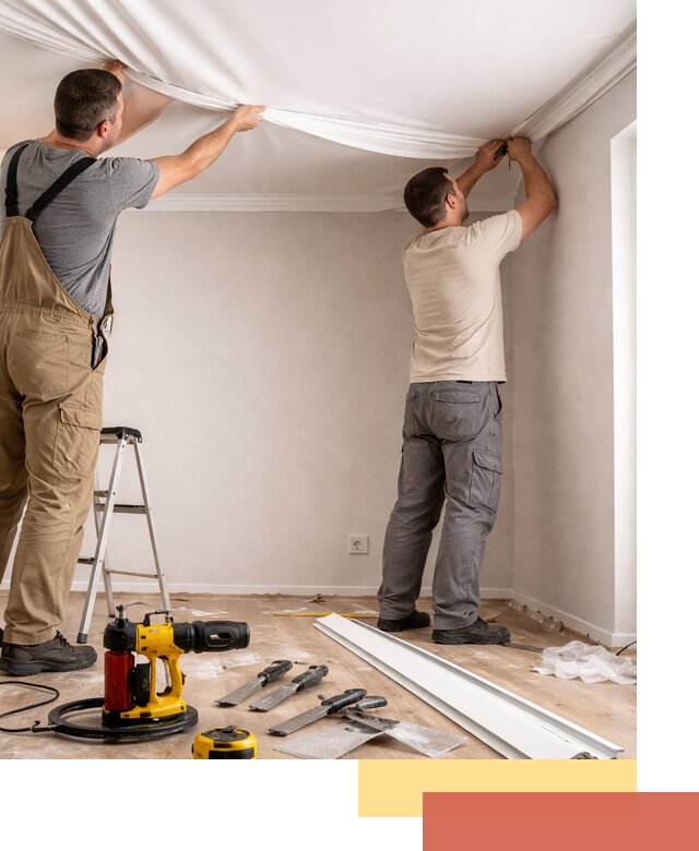 Монтаж ПВХ натяжного потолка в Краснодаре качественно и быстро