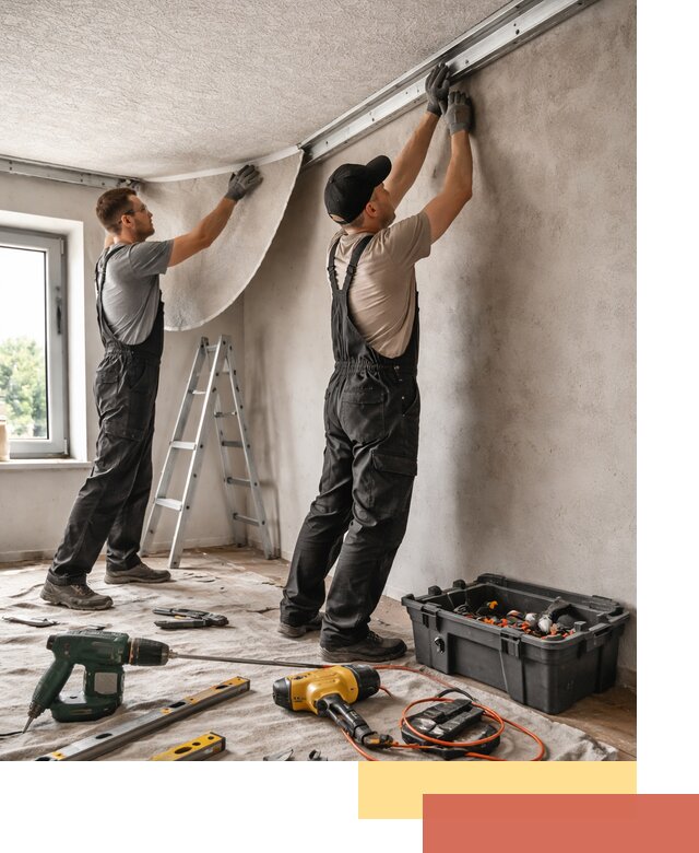 Монтаж фактурного натяжного потолка в Краснодаре качественно и быстро