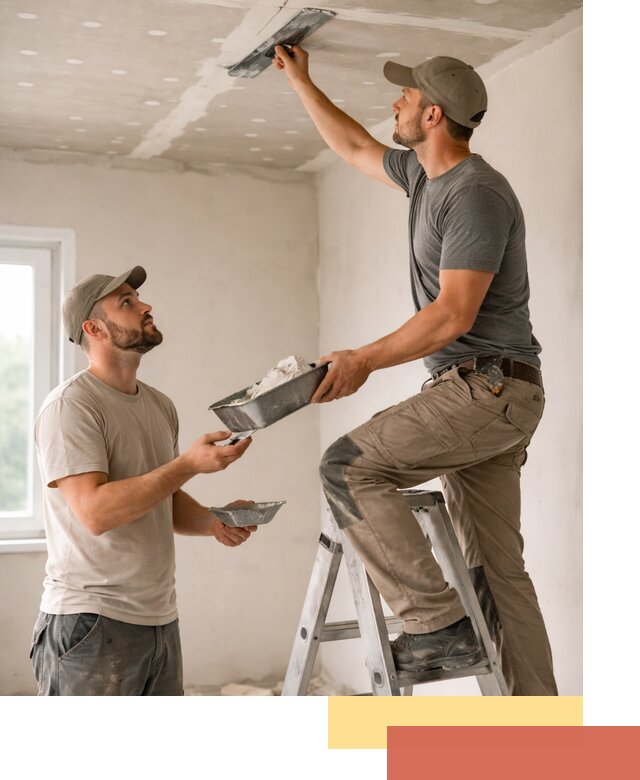 Шпаклевка потолка из гипсокартона в Краснодаре качественно и быстро