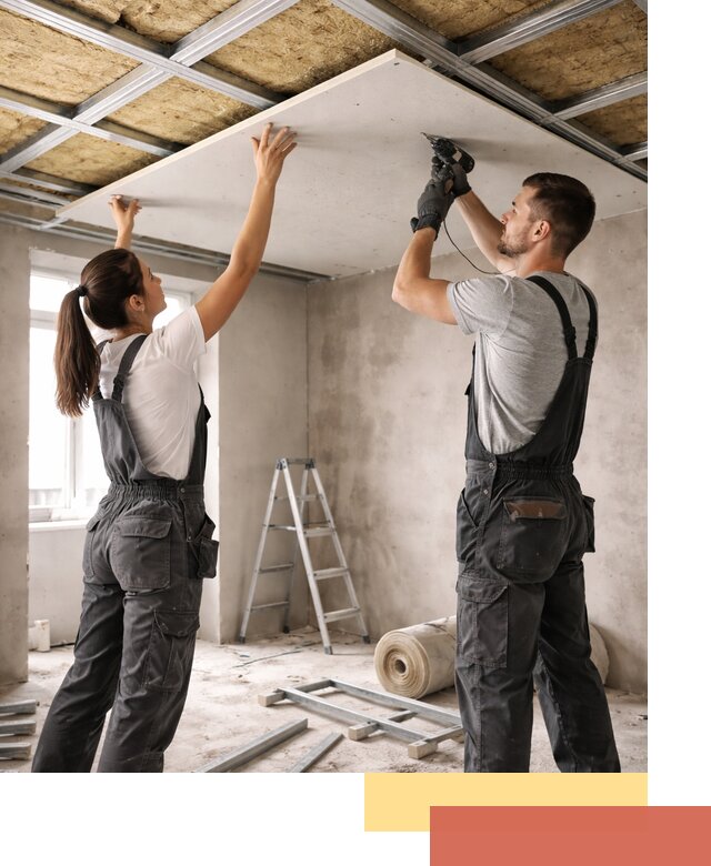 Звукоизоляция потолка из ГКЛ в Краснодаре профессионально и надежно