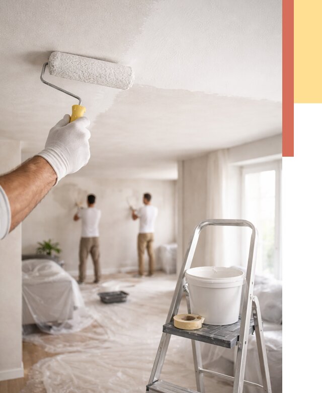 Покраска потолка акриловой краской в Краснодаре от 2580 руб. | ОТДЕЛОЧНИК-Ксд