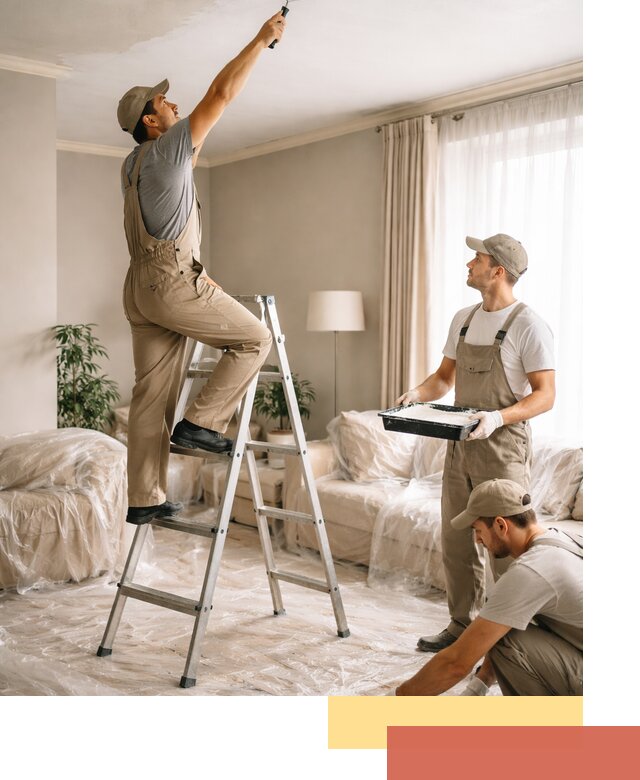 Покраска потолков акриловой краской в Краснодаре качественно и быстро