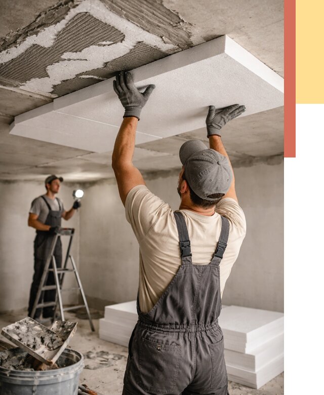 Утепление потолка пенопластом в Краснодаре от 4644 руб/м2 — недорого и быстро | ОТДЕЛОЧНИК-Ксд